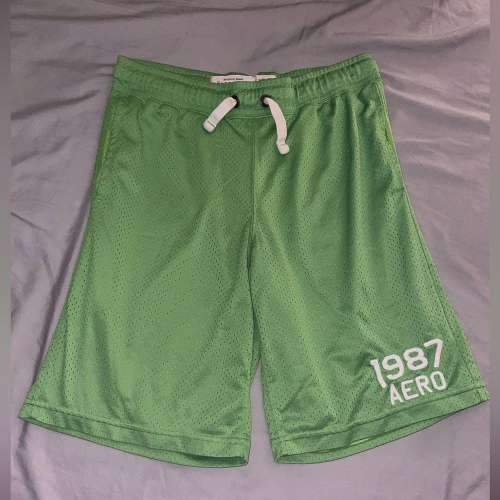Aeropostale Green Basketball Shorts XS